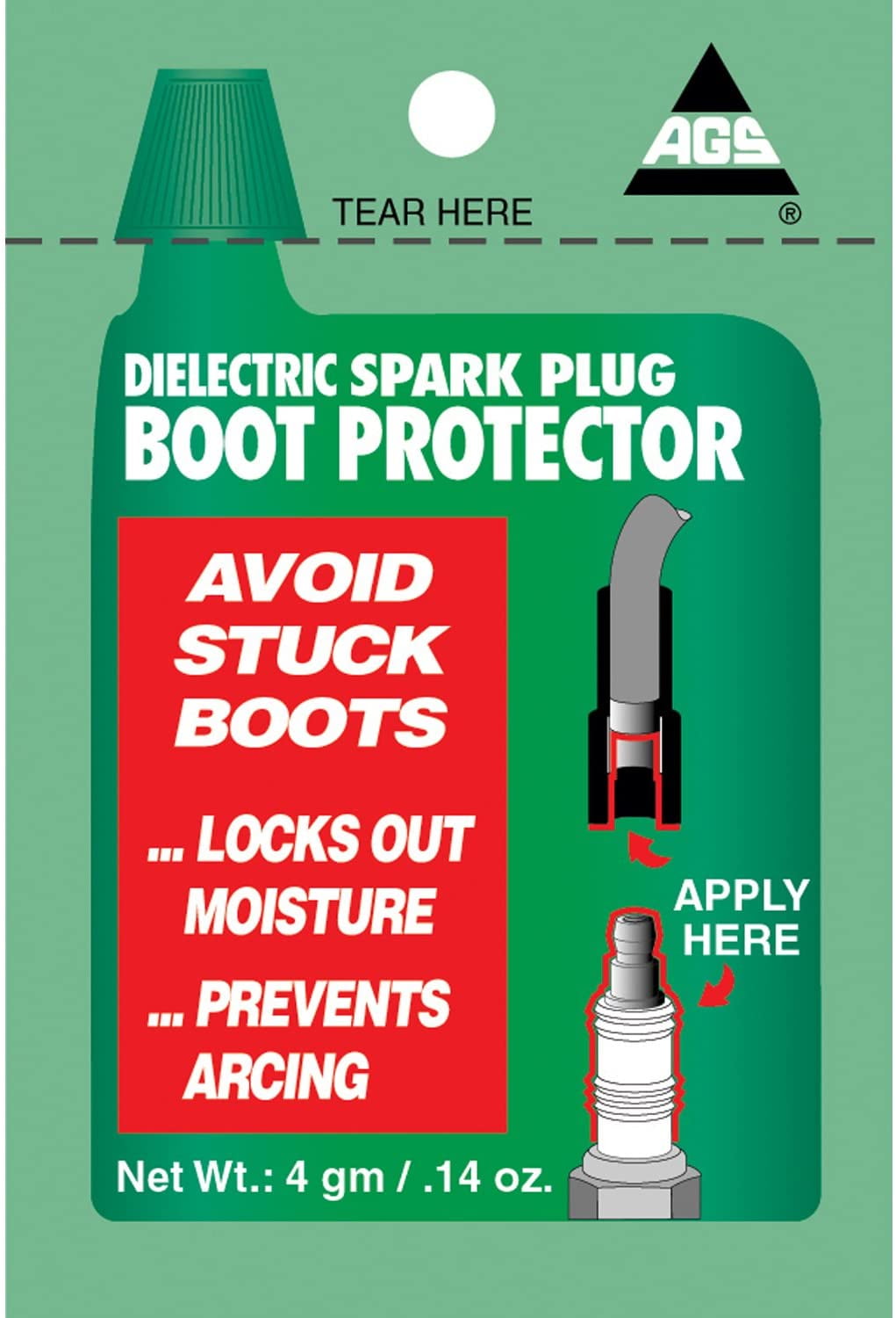 Spark Plug Boot Protector Dielectric Grease, Pouch, 4 g