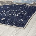 thumbnail image 4 of 9x12 Water Resistant, Large Indoor Outdoor Rugs for Patios, Front Door Entry, Entryway, Deck, Porch, Balcony | Outside Area Rug for Patio | Blue, Floral | Size: 8'10'' x 12'2'', 4 of 7