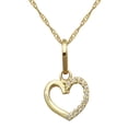 thumbnail image 1 of Gargantilla Corazón Oro 10K circonias 45cm Horoz Wi99, 1 of 5