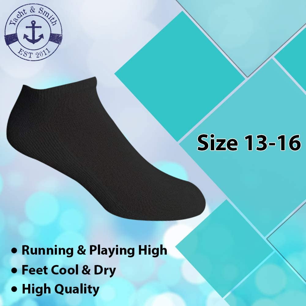 SOCKS'NBULK Mens Wholesale Bulk No Show Ankle Socks, Big And Tall Cotton Sport Athletic Sock Size 13-16