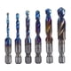 thumbnail image 1 of Juego de brocas de combinación de grifo de taladro, vástago hexagonal con revestimiento azul, fácil de usar, M3, M4, M5, M6, M8, M10, juego de grifo d Corto, 1 of 8