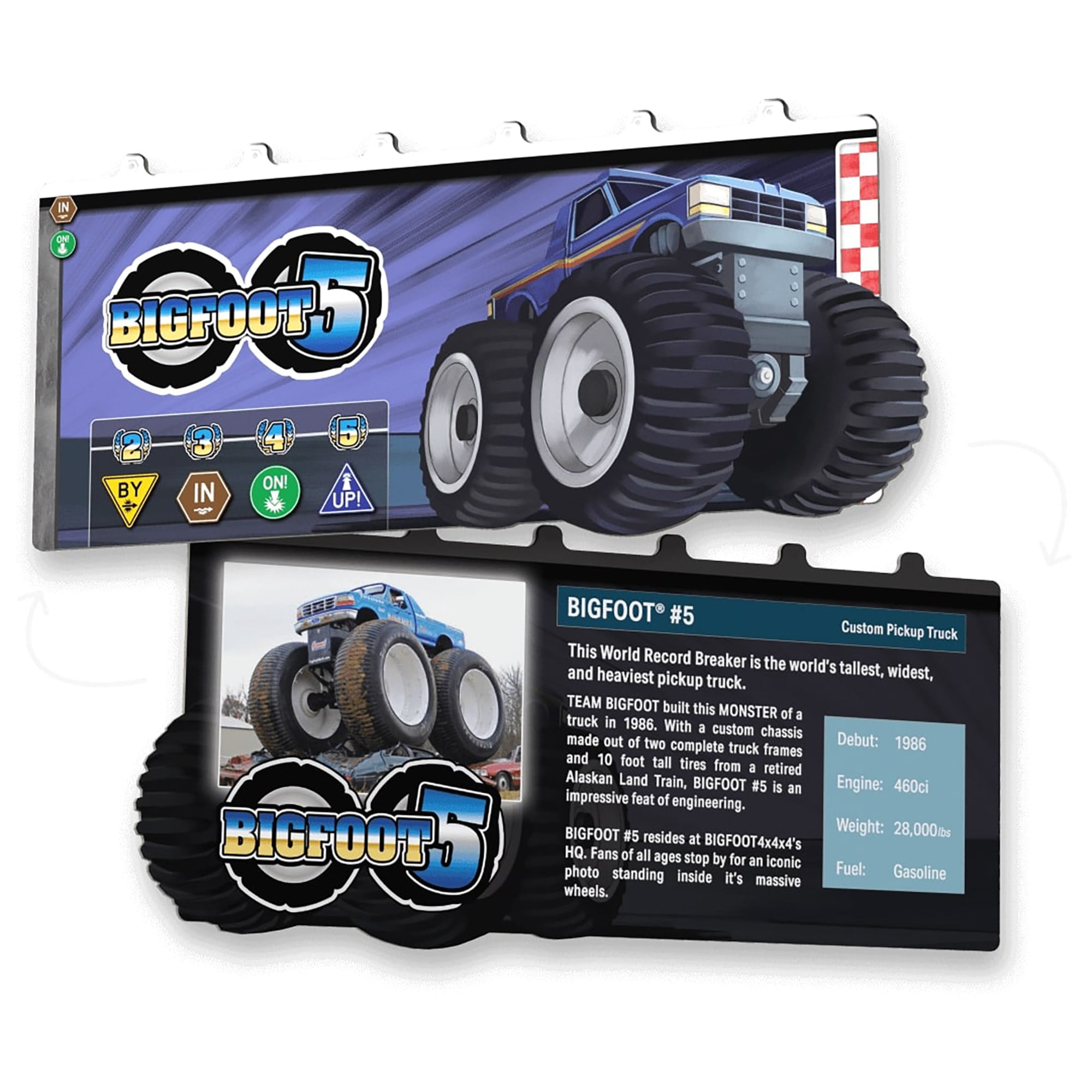 BIGFOOT: Roll & Smash MODS Expansion W/ Monster Truck Dice & Puzzle Game