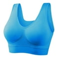 thumbnail image 4 of GEWSEY Breathable Cool Liftup Air Bra,2025 Seamless Wireless Plus Women Yoga Tops Padded Sports Bra Workout Fitness Running (Blue, 54A-D/56A-B), 4 of 4