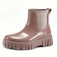 thumbnail image 5 of Miqool Womens Rain Boots, Waterproof Platform Rubber Chelsea Rainboots, Comfortable Short Ankle Garden Boots for Outdoor Work, 5 of 7
