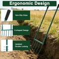 thumbnail image 3 of Broad Fork Garden Tool - 5 Tines Heavy Duty Broadfork for Digging, Cultivating & Loosening Soil, Ergonomic U-Shaped Design Hand Tiller for Gardening & Farming, 3 of 7