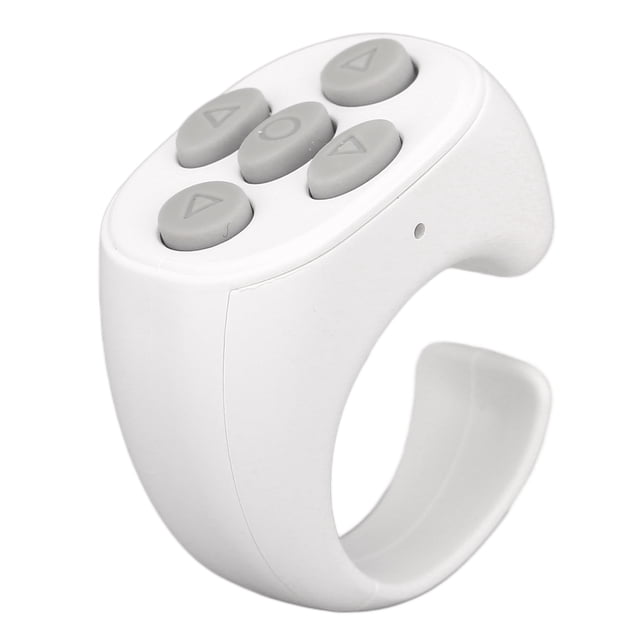 Remote Control, Ring Design Multi Function Selfie Button Clicker Easy To Use With Charging Cable For Record Video Black,White,Pink
