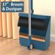 thumbnail image 1 of 1set/2pcs Broom And Dustpan Set For Home, Upright Dustpan And Broom Combo Set, Sweeping Office Kitchen Wood Floor Pet Hair, Cleaning Supplies For Indoor Housewarming Gift 37in/48.8in, 1 of 4