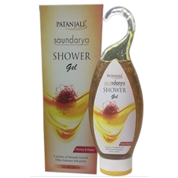 Patanjali Saundarya Shower Gel With Kesar And Honey