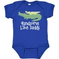 thumbnail image 3 of Inktastic Alligator Handsome Like Daddy Baby Boy Boys Baby Bodysuit, 3 of 5
