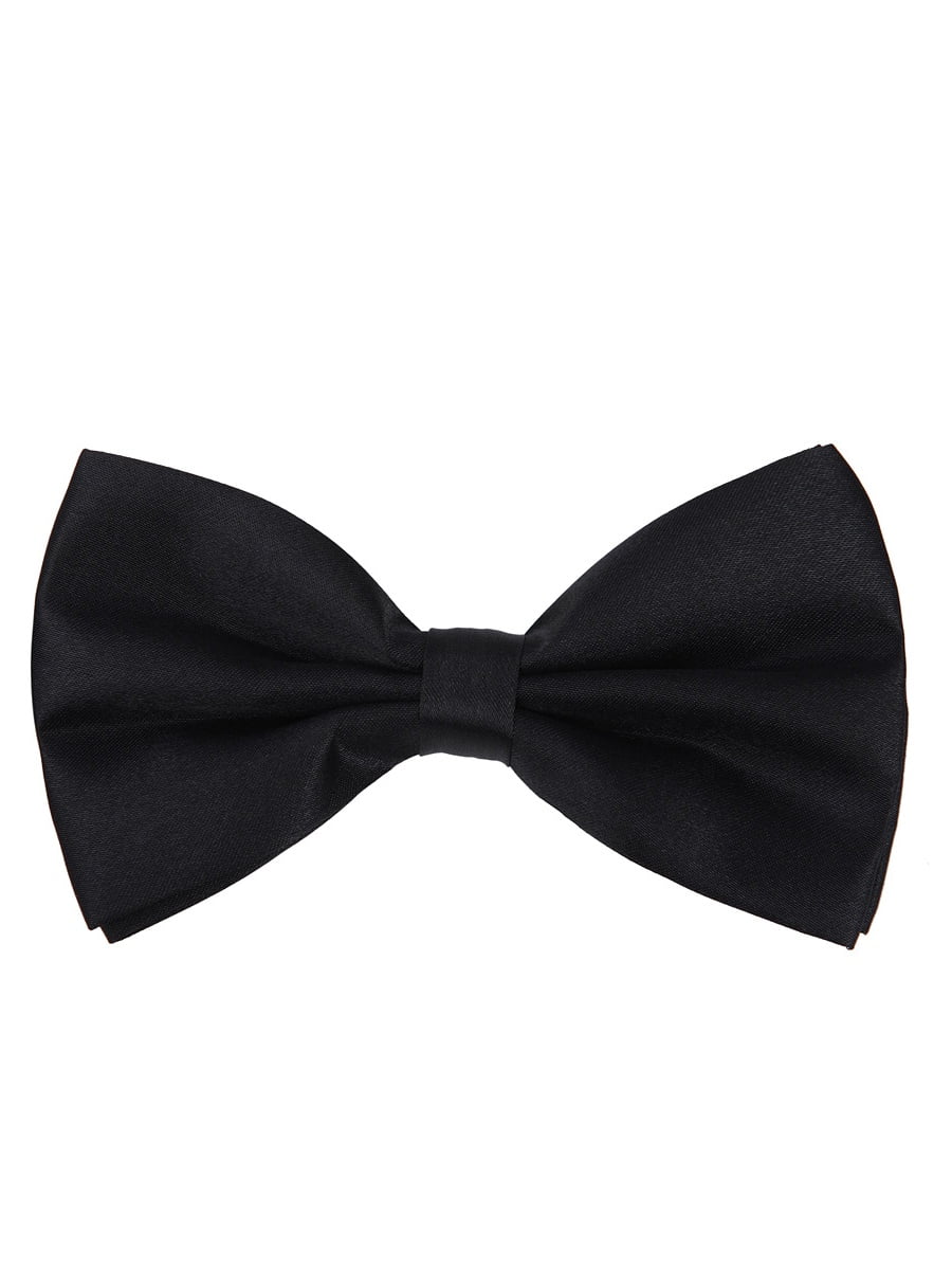 1 Tuxedo Solid Color Bow Ties for Boys Black 1 Tuxedo Solid Color Bow Ties for Boys Black