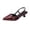Wine, variant on Kitten Heels for Women Pointed Toe Pumps Patent Leather Low Heel Slingback Heels with Buckle Dress Shoes for Dating Party Working,Wine Size 36