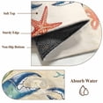 thumbnail image 6 of Round Rugs 4Ft, Blue Teal Crab Coastal Round Area Rug Washable Indoor Throw Carpet, Nautical Beach Coral Starfish Soft Non Slip Circle Rug for Kitchen Nursery Room Home Decor Aesthetic, 6 of 8