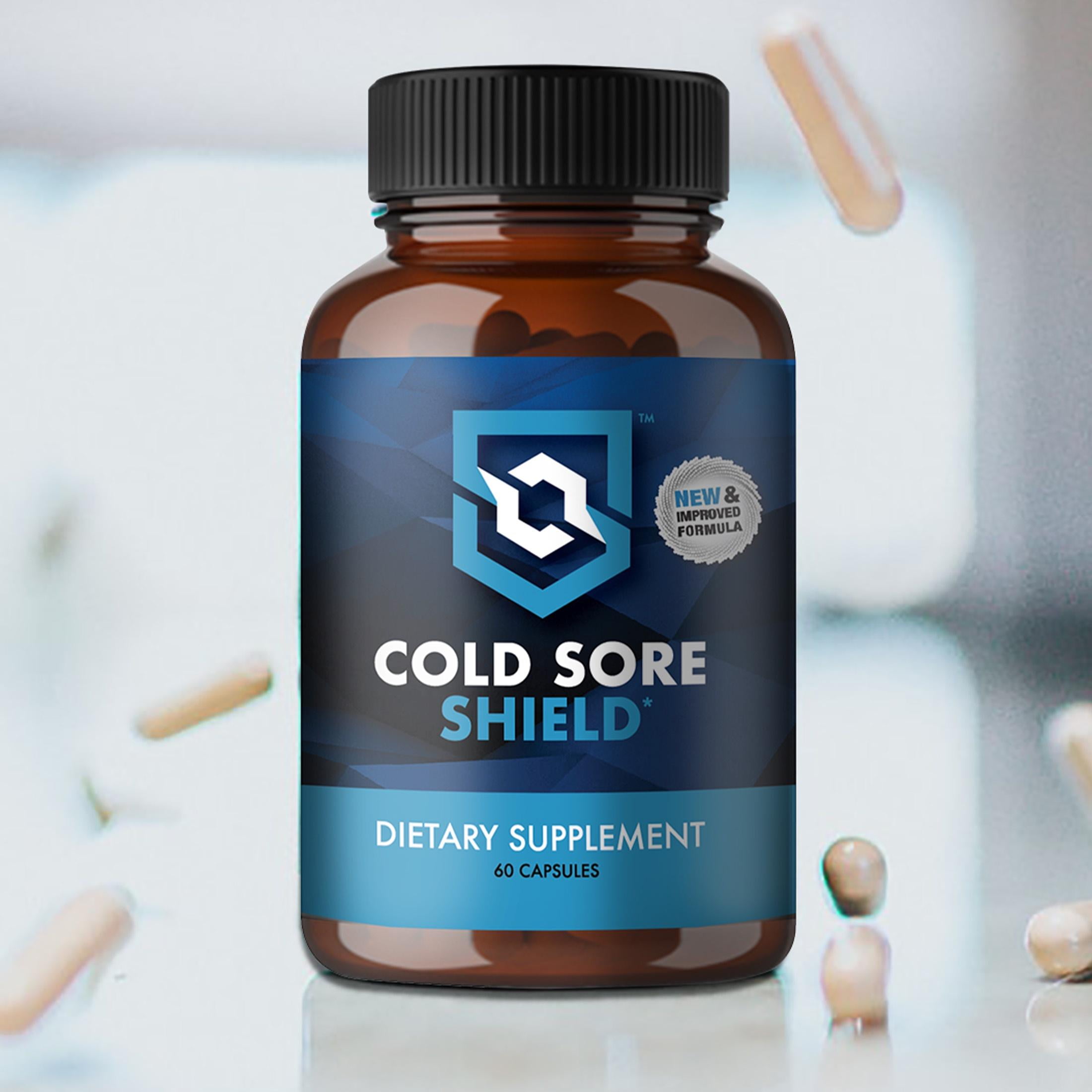 Cold Sore Shield Daily Cold Sore Support Supplement with L-Lysine 60 Count
