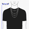 thumbnail image 2 of Gargantilla Cadena Acero Inoxidable Piel Serpiente Cubana Collar Hombre Acero Inoxidable Plateado 6mm, 2 of 6