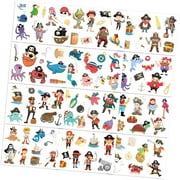 Dreamtimes Pirate for, 12 Sheets, Easy to Apply, Ideal for Celebrations