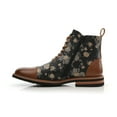 thumbnail image 6 of Polar Fox Brooke MPX806061 Woolen and Synthetic Leather Lace-up Fashion Chukka Boots with Zipper Closure, in Orchid Brown, Men's Size 11, 6 of 8