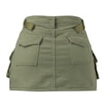thumbnail image 4 of Aayomet Mini Jupes pour Femmes Taille Basse Jupe en Jean Courte (AG, S), 4 of 5