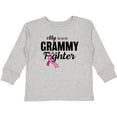 thumbnail image 3 of Inktastic Breast Cancer Awareness My Grammy is a Fighter Boys or Girls Long Sleeve Toddler T-Shirt, 3 of 5
