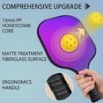 thumbnail image 2 of Pickleball Paddles Set Of 2, Fiberglass Surface, Fluid Smoke Aurora Art Style, 4 Balls & Bag, 2 of 5