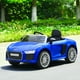 Costway 12V Audi R8 Spyder Permis Électrique Enfants Rouler sur Voiture R / C Suspension MP3 Lumières – image 4 sur 10