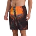 thumbnail image 2 of Balery Tree Hollow Meditating Giraffe Traje de Baño Estilo Hawaiano para Hombre, Shorts de Secado Rápido con Bolsillos-Medium, 2 of 6
