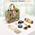 thumbnail image 5 of FORMRS Womens Corduroy Tote Bag Crossbody Shoulder Purse Handbag with Detachable Strap, Colorful Birds Pattern, 5 of 7