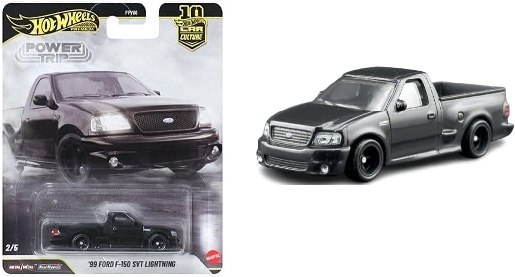 Hot Wheels Premium Car Culture Power Trip Complete Set, 5 Die-Cast Cars, BMW M3, Ford F-150, Mercedes-Benz, Jeep Trackhawk FPY86-961R