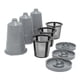thumbnail image 1 of 3 cápsulas K reutilizables, fáciles de usar, rellenables, filtros de café individuales, taza reutilizable gris, 1 of 9