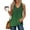 Green, variant on Babysbule Women's Stylish Sleeveless V-Neck Casual Summer Top Lightweight Comfortable Polyester Blouse