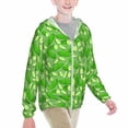 thumbnail image 2 of Cauagu Green Cucumber Print Sun Protection Jacket for Teen,Full-Zipper Long Sleeve Sun Shirts with Pockets UV Hoodie Shirts Outdoor Athletic Jacket-XX-Large, 2 of 7