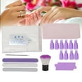 thumbnail image 4 of Set de eliminación de esmalte de uñas, separador de uñas, lima de uñas, cepillo para polvo, gel, almohadillas de algodón para remojo, 4 of 11