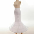 thumbnail image 5 of Women White Fishtail Dress Bustle White Petticoat fpr gown, 5 of 6