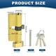 thumbnail image 2 of Cilindro de Cerradura de Latón Macizo, Cilindro de Cerradura de Puerta Cilindro de Cerradura de Puerta de Tormenta con Llaves para Puerta de Madera de Aluminio Antirrobo 70mm(30/10/30), 2 of 7