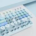 thumbnail image 4 of Teclado y ratón Guffercty Cute Blue Retro Máquina de escribir inalámbrica con teclado y ratón, 4 of 6