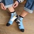 thumbnail image 3 of Silaia Bluey Print Adult Socks,Ankle Athletic Running Socks,Cushioned Breathable Low Cut Sports Tab Socks for Men and Women,Moisture-Wicking Crew Socks, 3 of 7
