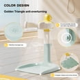 thumbnail image 6 of Tereitr Portable Toddler Bath Stand, Height Width Adjustable Baby Shower Rack Anti-Slip Base Baby Bath Rack, Yellow, 6 of 9