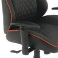 thumbnail image 4 of Pemberly Row Modern Chair Black Bonded Leather with Red Accents, 4 of 10