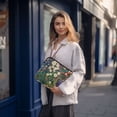 thumbnail image 6 of FORMRS 15-15.6 inch Laptop Sleeve Case Soft Carrying Quilted Computer Bag Cover, White Floral Garden, 6 of 7