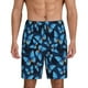 thumbnail image 1 of Fotbe Blue Butterfly Pantalones Cortos de Pijama para Hombre, Ropa de Dormir, Pantalones de Pijama Cortos para Hombre-Small, 1 of 6