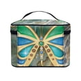thumbnail image 4 of HELLHERO Space-Efficient Makeup Case Organizer Women & Men Gemstone Butterfly PouchGemstone Butterfly Pouch Hand-Held Travel Cosmetic Organizer Travel, 4 of 6
