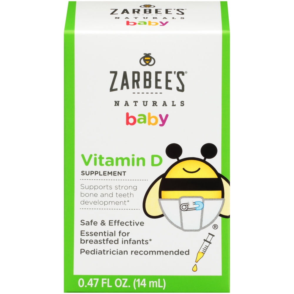 Zarbee's Naturals Baby Vitamin D Supplement, 0.47 fl oz