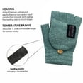 thumbnail image 4 of USB Heated Half Finger Gloves Under $5! Kadlawus USB Winter Half Finger Gloves, Electric Heated Knit Gloves for Men Women, Windproof Cold Warm Heating Gloves, Touchscreen Convertible Gloves, 4 of 7