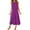 Purple, variant on Joau Women's Summer 2 Piece Outfits Linen Crop Tank Top Lounge Matching Sets & Wide Leg Flowy Long Pants with Pockets Tracksuits Set Streetwear