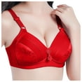 thumbnail image 2 of Corset Bra Women Padded Bra Feature V-Neck T-Shirt Bra Style W-757 Red XL, 2 of 4