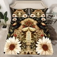 thumbnail image 2 of Castle Fairy Boys Girls Gothic Moth Twin Sheet Sets,Chic Floral Daisy Bedding, 2 of 7