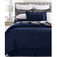 thumbnail image 3 of Ensemble de Couette Rayée Ultra Douce 1800 Series 2 Pcs (Simple, Bleu Marine), 3 of 3
