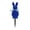 A Blue, variant on Easter Rabbit Flocked Garden Stakes with Soft Texture, Outdoor Yard Decorations for Spring Celebrations and Party Settings, Festive Rabbit Themed Decor for Lawn Display and Seasonal Outdoor Creation