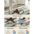 thumbnail image 5 of Retro Texas Star Area Rug for Bedroom 3x5 Ft Bless Our Home Farmhouse Teal Beige Wood Grain Super Soft fuzzy Throw Rug Non-Slip Fluffy Plush Indoor Floor Carpet for Living Room Nursery Home Decor, 5 of 8