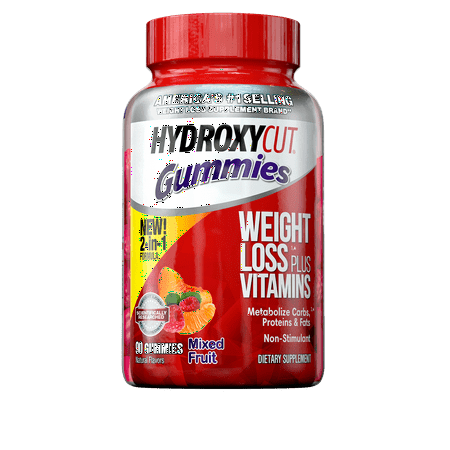 Hydroxycut Diet Supplement, Mixed Fruit Gummies, 90 (Mens Best Weight Loss Pills)
