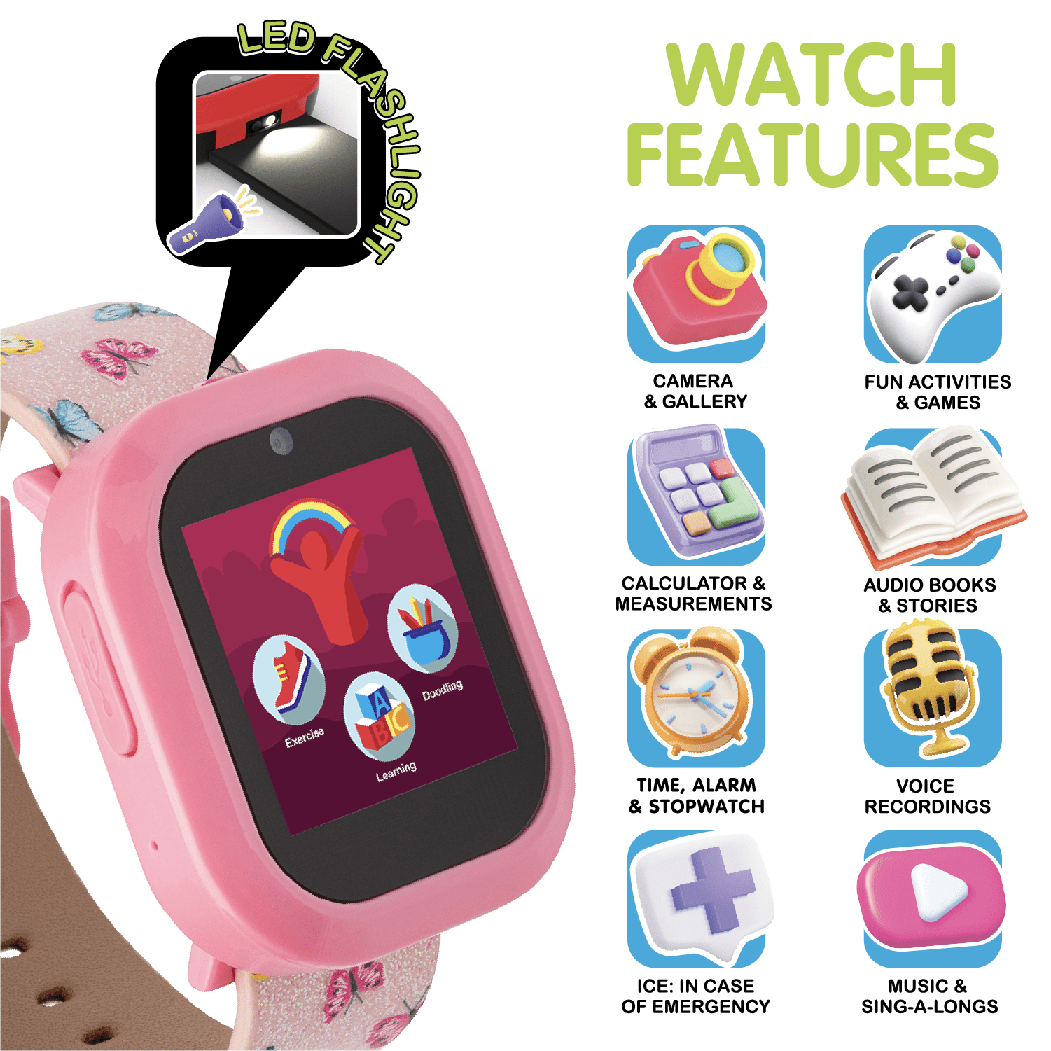 PlayZoom Girls V3 Pink Butterfly&nbsp;with Bluetooth Speaker Set